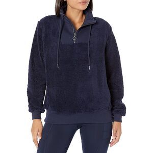 Sweaty Betty navy half zip sherpa sweatshirt